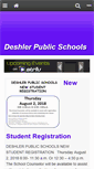 Mobile Screenshot of deshlerpublicschools.org